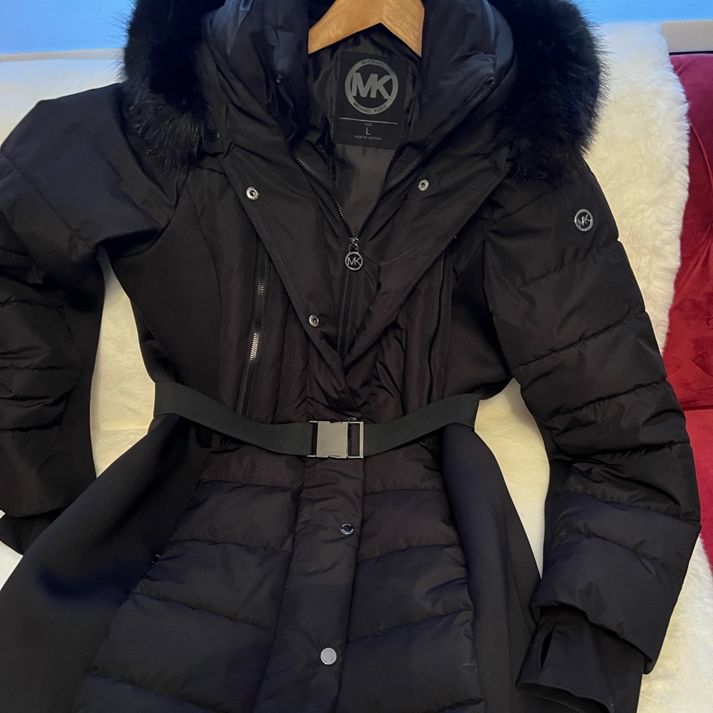 Black Michael Kors winter coat